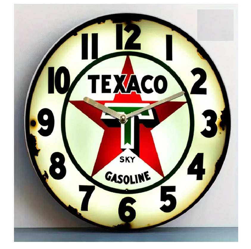 P103 Vintage Texaco Clock