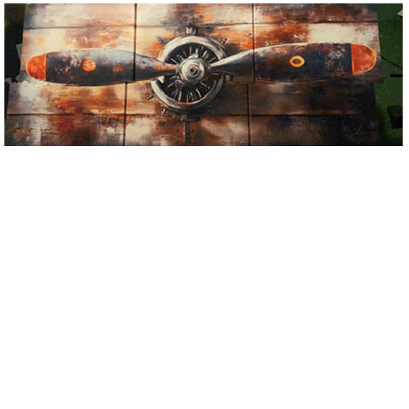 P196 3 Piece Canvas Airplane Propeller