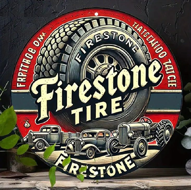 P21 Vintage Firestone Tire Sign
