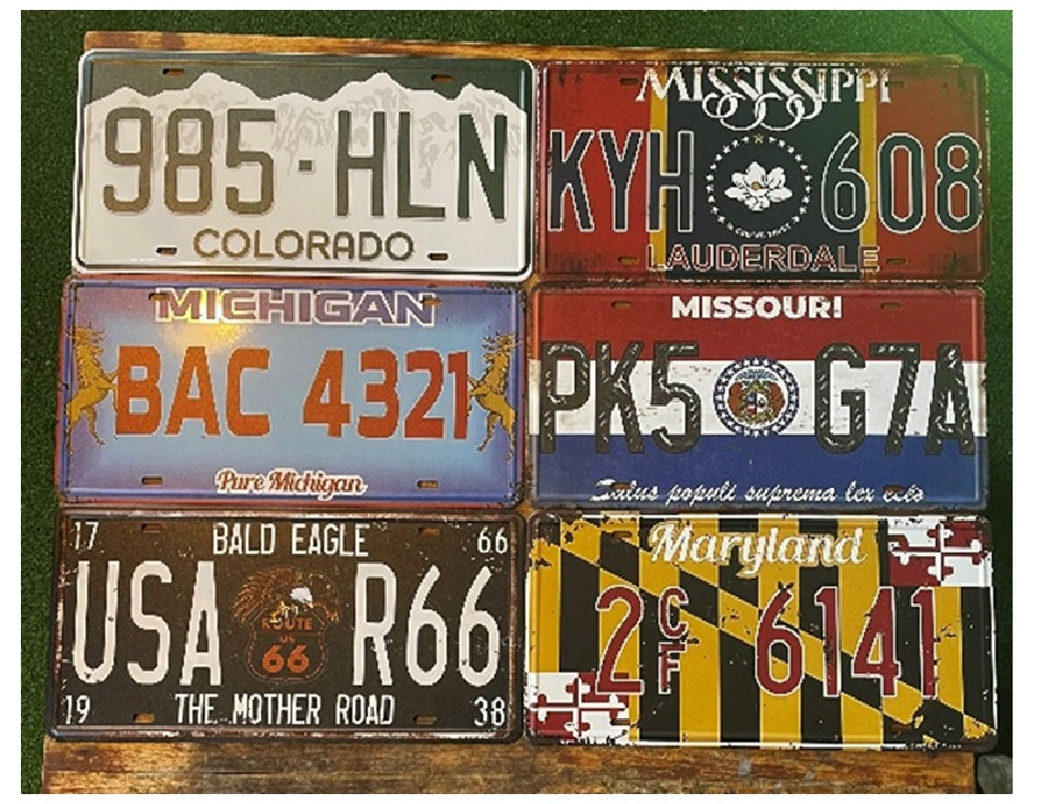 P223 12 Pack US Number Plates
