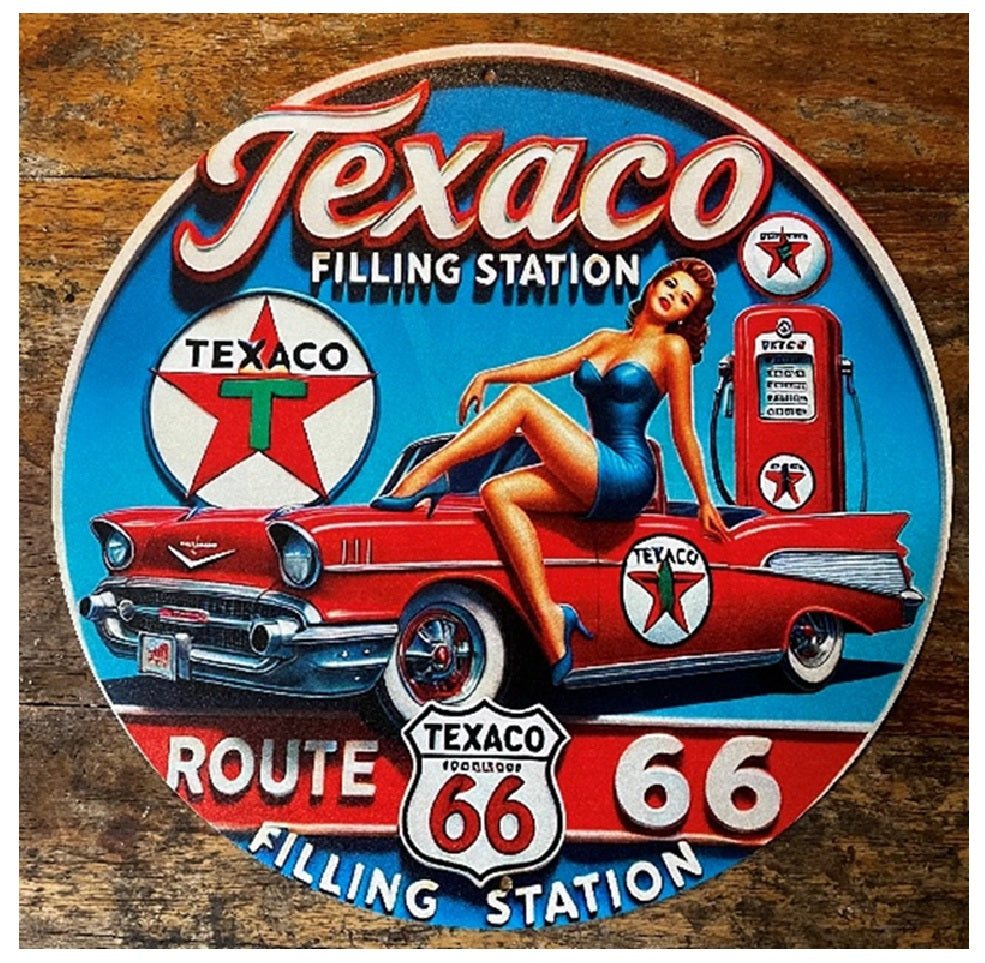 P242 Vintage Texaco Girl Sign