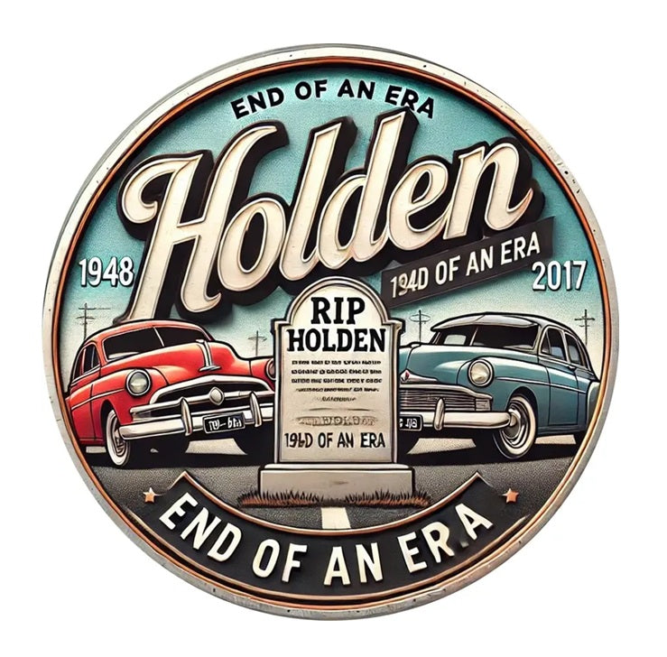 P25 Vintage Holden Automotive Metal Sign