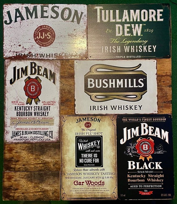 P267 6 Pack Vintage Beverage Signs