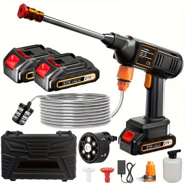 P313 Tools 21V 6-in-1 Cordless High Pressure Washer Gun