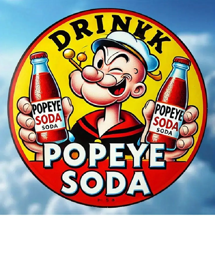 P33 Vintage Popeye Metal Sign