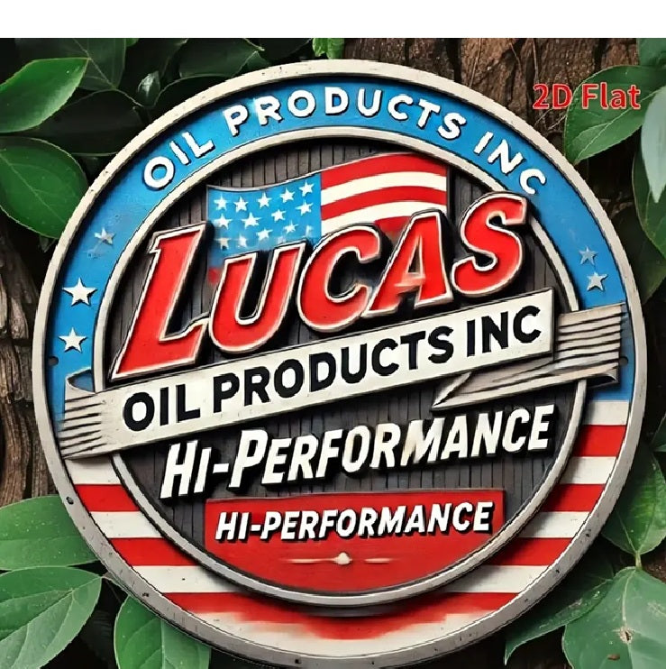 P53 Vintage Lucas Oil Metal Sign