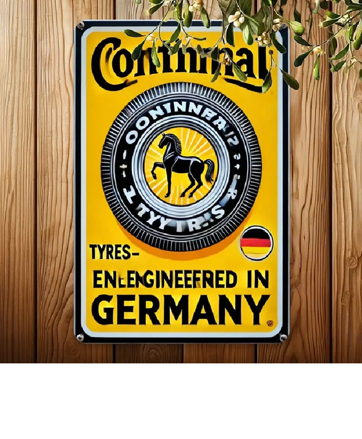P57 Vintage Continental Tire Metal Sign