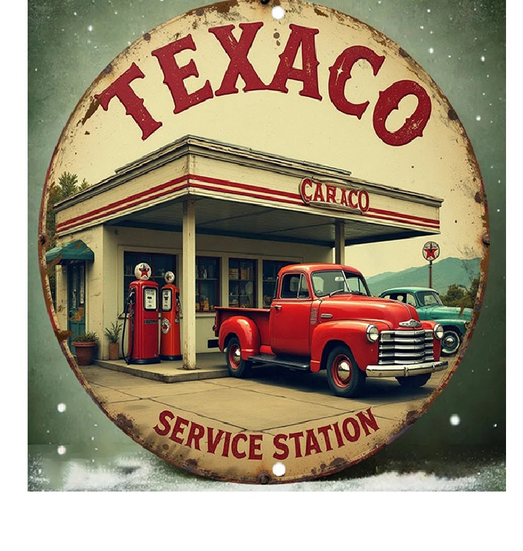 P75 Vintage Texaco Gasoline Metal sign
