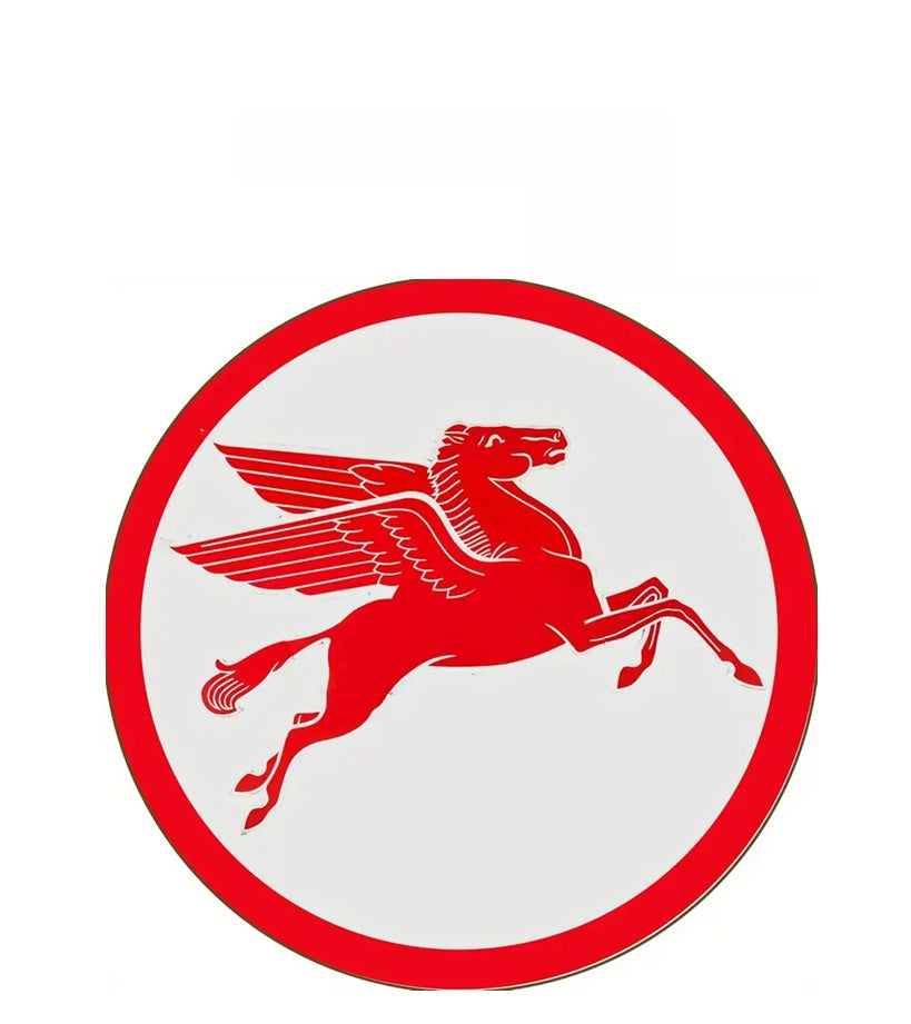 P80 Vintage Mobil Pegasus Metal Sign