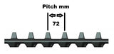 ETSR180P-2 Rubber Track 180 mm Wide