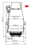 ETS010 Right Truck Seat Air Suspension - Replaces KAB 554B