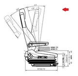 ETS010 Right Truck Seat Air Suspension - Replaces KAB 554B