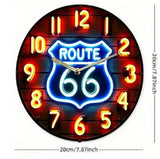 P100 Route 66 Clock