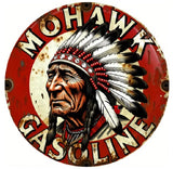 P11 Vintage Mohawk Gasoline Metal Sign