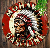 P11 Vintage Mohawk Gasoline Metal Sign