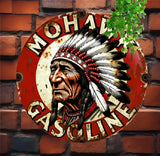 P11 Vintage Mohawk Gasoline Metal Sign