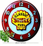 P118 Vintage Shell Gasoline Clock