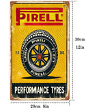 P126 Vintage Perelli Tyre Metal Sign