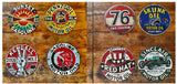 P128 8 Pack Vintage Gasoline Metal Signs