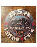 P135 Vintage BSA Motorcycle Metal Sign