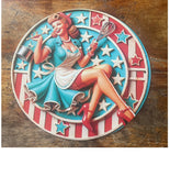 P142 Vintage 50's Metal sign