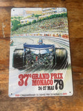 P147 6 Pack Vintage Motor Racing Metal Signs
