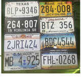 P148 8 Pack American Number Plates