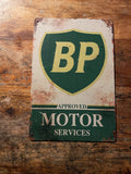 P156 8 Pack Vintage Automotive Metal Signs
