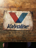 P156 8 Pack Vintage Automotive Metal Signs