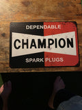 P156 8 Pack Vintage Automotive Metal Signs