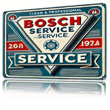 P158 Vintage Bosch Metal Sign