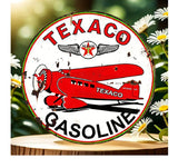 P164 Vintage Texaco Aviation Metal Sign