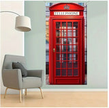 P171 British Classic Red Phone Box Wall Art
