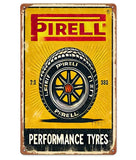 P126 Vintage Perelli Tyre Metal Sign