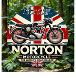 P178 Vintage Norton Motorcycle Metal Sign