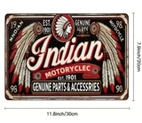 P18 Vintage Indian Motor Cycle Metal sign