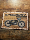 P186 6 Pack Vintage Motor Racing Metal Signs