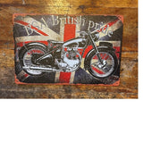 P188 Vintage BSA Motorcycle Metal Sign
