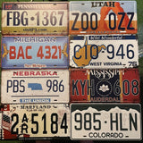 P191 8 Pack Random Number Plates