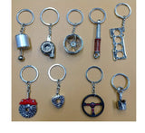 P193 9 Piece Key Rings Random Colour Auto Parts