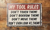 P195 Workshop Humour Metal Signs