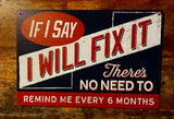 P195 Workshop Humour Metal Signs