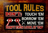 P195 Workshop Humour Metal Signs