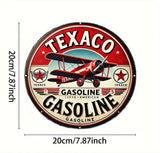 P198 Vintage Texaco Aviation Gasoline Metal sign.