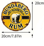 P202 Vintage Bundaberg Rum Metal Sign