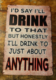 P206 6 Pack Drinking Signs