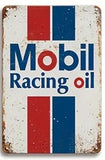 P211 6 Pack Vintage Gasoline Meta Signs