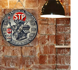 P22 Vintage SPC Motor Oil Metal Sign