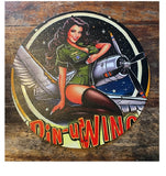 P237 Aviation Girl Metal Sign