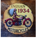 P244 Vintage India Motorcycles sign